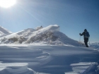 Windblown features along the ridge.