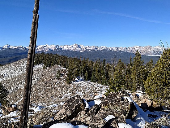 Sawtooths from West Fisher Creek Peak.