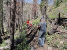 Some burn area, not far from the trailhead.