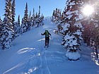 Heading up the north ridge of Frenchman Peak.