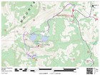 Map of the route, 8 miles and 2200' gain round trip.