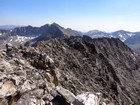 Looking back at the south ridge from the summit.