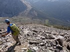 A long way to descend to the end of that avalanche path.