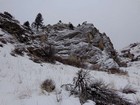 Neat rock formation on the way up.