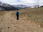 Crossing the crest on the way back down to Tioga Pass.