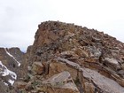 First view of the summit of Mount Gilbert.