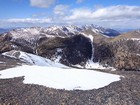 View north from Gloved Peak includes Nicholson, Little Diamond, & Diamond Peak.