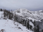 Good view of the impressive northeast face of North Goat Peak.