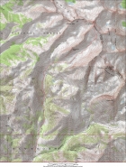 Map of the route, 15 miles round trip with 5000 elevation gain.