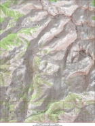 Map of the route, 15 miles round trip with 5000 elevation gain. 