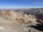The Lost River Range in the distance to the east, Wildhorse Lakes below.