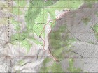 Map of the route, just under 6 miles and 1200' gain round trip. I went counter clockwise.