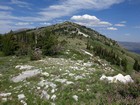 Looking up the south ridge of Stines Peak.