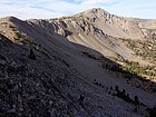 Looking back on Simpson Peak in the way to Anonymous Peak.