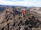 John reaching the summit of Alta Peak.