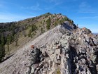 View up the northeast ridge of Grand Prize Peak.