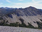 Good view looking across at the northeast ridge of Grand Prize Peak.