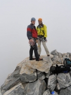 Dave and Chris on the summit of the Grand Teton.