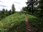 Looking back on the summit of Grand View Point from the north.