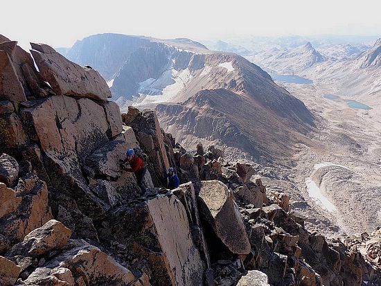 Fun scrambling on the ridge to Granite Peak.