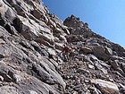 Nearing the bottom of the gully.