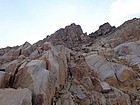 Looking up the east face of Sky Top Peak.