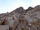 Looking up the east face of Sky Top Peak.