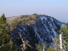 A view back on the lookout from the east summit.