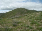 Looking back up at the summit.