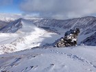 View back down Stevens Gulch from the north slopes of Grays Peak.