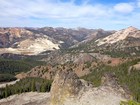 Mount Jordan and The General in the distance, Estes Mountain to the right, Grouse Creek Mine activity below.