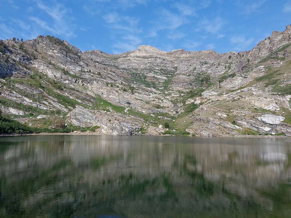 Greys Peak above Angel Lake