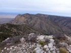 Shumard Peak from Guadalupe Peak.