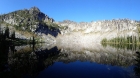 Panoramic view of Hard Butte Lake.