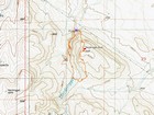 Map of the route 2 miles and 600' elevation gain round trip.