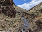 Leaving the rocky section of the canyon.