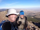 Victory shot on the summit of Hayden Peak.