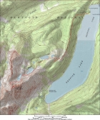 Map of the route, 12 miles round trip with 3700 elevation gain. 