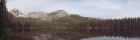 Panoramic view from the lowest Bench Lake.