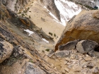 Looking down from the top of the Stur Chimney.