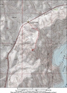 Map of our route, 2.8 miles round trip and 900' total gain.