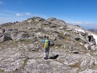 Nearing the summit of Hollowtop Mountain.