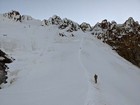 On the Hogsback. Old Chute to the left, Pearly Gates on the right.