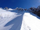 Daytime view of the upper mountain from the Hogsback.