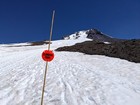 Heading back down the climber's trail.