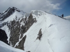 Climbing Horseshoe Mtn in the Lost River Range.