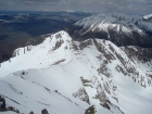 Looking back down the ridge from our lunch spot.