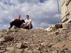 The three of posing on the summit.