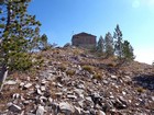 Fire lookout on the summit of Horton Peak.