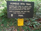 Trailhead sign for Humbug Mountain.